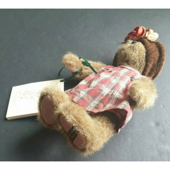 Boyds Bears Lizzie Wishkabibble 10" Tags Teddy Plaid Dress Archive Collection - Picture 4 of 10